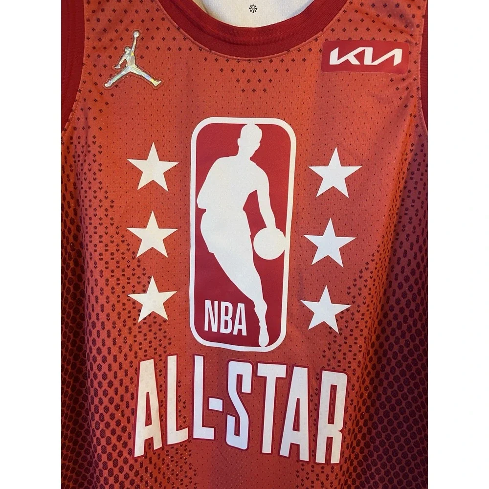 Men's 56 NBA All‎ Star Edition Ja Morant Jordan 75th Anniversary Jersey Red